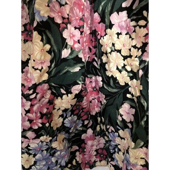 VINTAGE 80's Floral Party Dress - Breakin' Loose - M - Picture 8 of 14